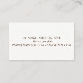 Elegant Beruflich,Imitate Gold,Ananas-Blume Visitenkarte (Rückseite)