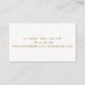 Elegant Beruflich,Imitate Gold,White Daisy Visitenkarte (Rückseite)