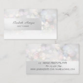 Elegant Beruflich Minimalistisch, Bokeh Visitenkarte (Vorne/Hinten)
