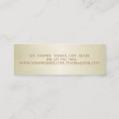 Elegant Beruflich Minimalistisch einfach Mini Visitenkarte (Rückseite)