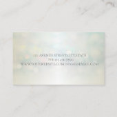 Elegant Beruflich Modern Bokeh,Lotus Visitenkarte (Rückseite)