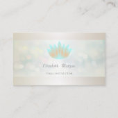 Elegant Beruflich Modern Bokeh,Lotus Visitenkarte (Vorderseite)