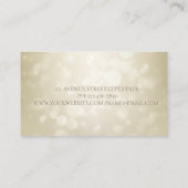 Elegant Beruflich Modern Bokeh Simple Visitenkarte (Rückseite)