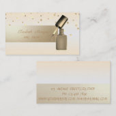 Elegant Beruflich, modern,Confetti,Nagelpolnisch Visitenkarte (Vorne/Hinten)