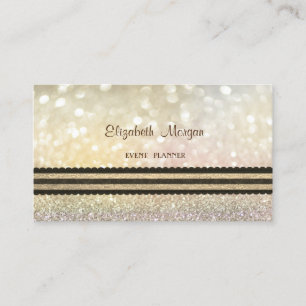 Elegant Beruflich modern, gestreift Bokeh Visitenkarte