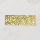 Elegant Beruflich Modern Glittery Bokeh Mini Visitenkarte (Vorderseite)