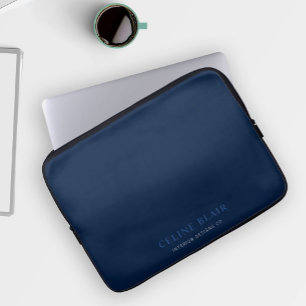 Elegant Beruflich Navy Blue Laptopschutzhülle
