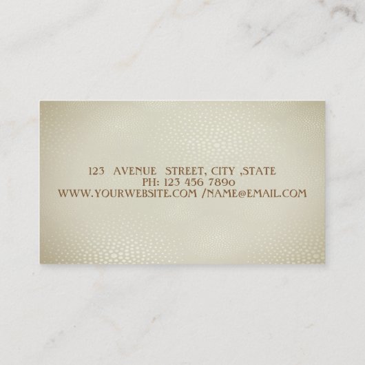 Elegant Beruflich stilvoll modern, Lotus Visitenkarte (Rückseite)