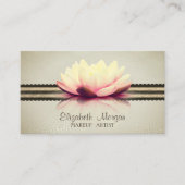 Elegant Beruflich stilvoll modern, Lotus Visitenkarte (Vorderseite)