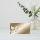 Elegant Beruflich stilvoll modern und floral Visitenkarte (Stehend Vorderseite)