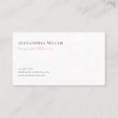 Elegant Beruflich Visitenkarte (Vorderseite)