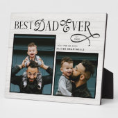 Elegant Best Dad Ever Fathers Day Photo  Fotoplatte (Seite)