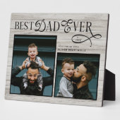 Elegant Best Dad Ever Fathers Day Photo  Fotoplatte (Seite)