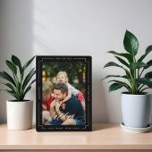 Elegant Best Father Ever Foto Keepake Black Fotoplatte