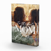 Elegant Best Mom Ever Collage Mothers Day keepsake Fotoblock (Rechts)