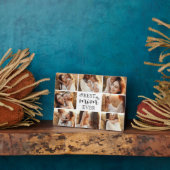 Elegant Best Mom Ever Typography Cute Photo Gift Fotoplatte (Seite)