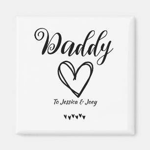 elegant, bester Papa aller Zeiten, Papa-Liebe pers Magnet
