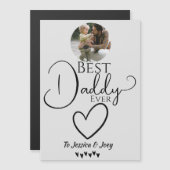 elegant, bester Papa aller Zeiten, personifizieren Magnetkarte (Vorne/Hinten)