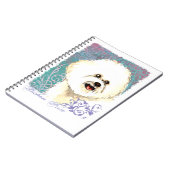Elegant Bichon Frise Notizblock (Linke Seite)