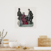 Elegant Biedermeier Gentlemen Poster (Küche)