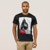 Elegant Big Ben Clock Tower London Rotes Telefon T-Shirt (Vorne ganz)