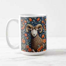 Elegant Big Horn Sheep William Morris Inspiriert Kaffeetasse