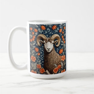 Elegant Big Horn Sheep William Morris Inspiriert Kaffeetasse