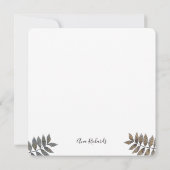 Elegant Bird Natur danke mit Unterschrift (Rückseite)