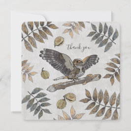 Elegant Bird Natur danke mit Unterschrift