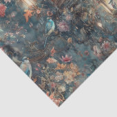 Elegant Bird und Lanterns Seidenpapier (Ausschnitt)