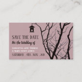 Elegant Birdhouse, Save the Date Begleitkarte (Vorderseite)