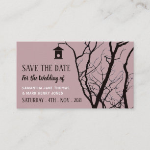 Elegant Birdhouse, Save the Date Begleitkarte