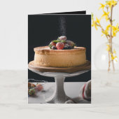 Elegant Birthday Cake Karte (Gelbe Blume)