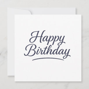 Elegant Birthday Calligraphy Design Einladung