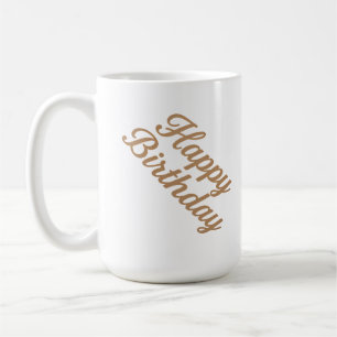 Elegant Birthday Calligraphy Design Kaffeetasse