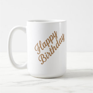 Elegant Birthday Calligraphy Design Kaffeetasse