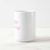 Elegant Birthday Calligraphy Design Kaffeetasse (Mittel)
