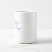 Elegant Birthday Calligraphy Design Kaffeetasse (Mittel)
