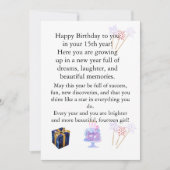 Elegant Birthday Card for Her – Personalized Greet Einladung (Vorderseite)