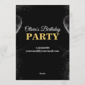 Elegant Birthday Card – Stylish CUSTOMIZABLE CARD. Einladung (Rückseite)