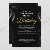 Elegant Birthday Card – Stylish CUSTOMIZABLE CARD. Einladung (Vorne/Hinten)