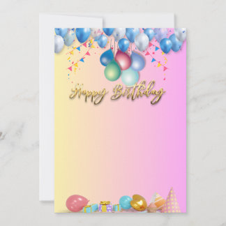 Elegant Birthday Celebration Invitation Design Einladung