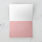 Elegant Birthday Dessert Karte (Innenseite)