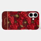 Elegant Birthday Gift Carnation Flower Name Case-Mate iPhone Hülle (Rückseite (Horizontal))