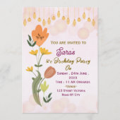 Elegant Birthday Party Invitations  Einladung (Vorderseite)