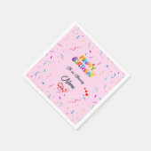 Elegant Birthday Party Napkins - Custom Designs Serviette (Ecke)