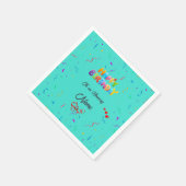 Elegant Birthday Party Napkins - Custom Designs Serviette (Ecke)