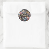 Elegant birthday sticker (Tasche)
