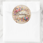 Elegant Birthday Sticker (Tasche)