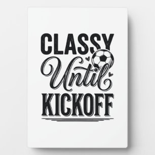 Elegant bis Anpfiff Fußball Vintage-Shirt-Design_1 Fotoplatte